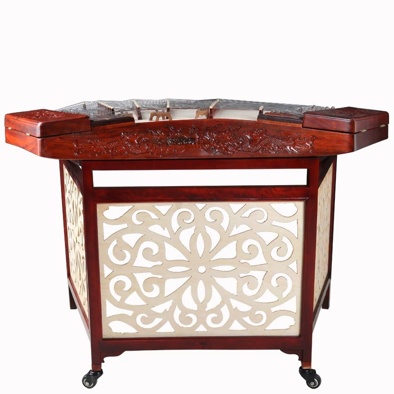 Chính hãng gỗ gụ chạm khắc rồng 402 dulcimer quà tặng dulcimer hộp gỗ gụ dulcimer nhạc cụ dulcimer - Nhạc cụ dân tộc