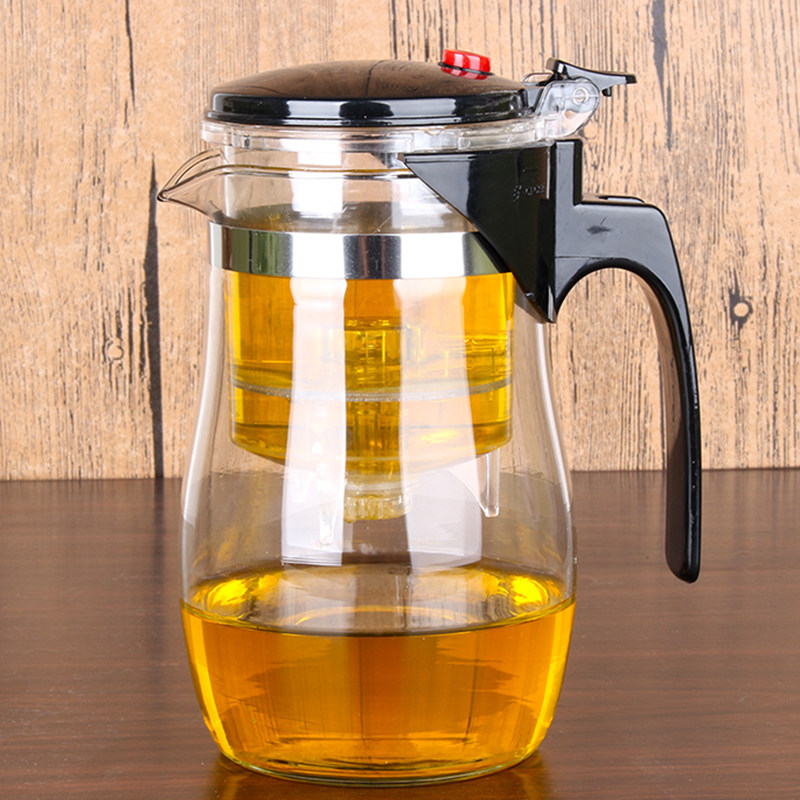 Floating cup heat-resistant glass teapot large thicker filter blossom teacup housetea separation filter cup