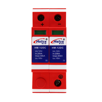 Henlixin DC surge protector parallel 40KA lightning protection DC power supply lightning protector 12V24V48V500V