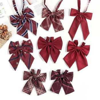 Children's clothing accessories collar flower children's jk bow tie girls' shirt red bow elementary school student performance british style