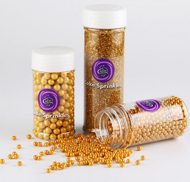 Baking decoration sugar beads golden pearl sugar gold beads lollipop decoration birthday cake ice cream decoration sugar sugar beads