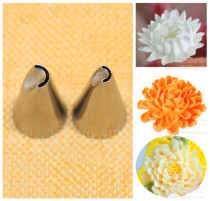 Stainless steel thickened framed flower nozzle Seamless Welded Flower Mouth Chrysanthemum Framed Flower Mouth Ruffles 80 81 Number