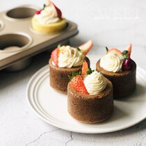 Baking mold Fort Melmeek sandwich cake mold 6 Even sandwich cake mold small bread baking tray rugged cup