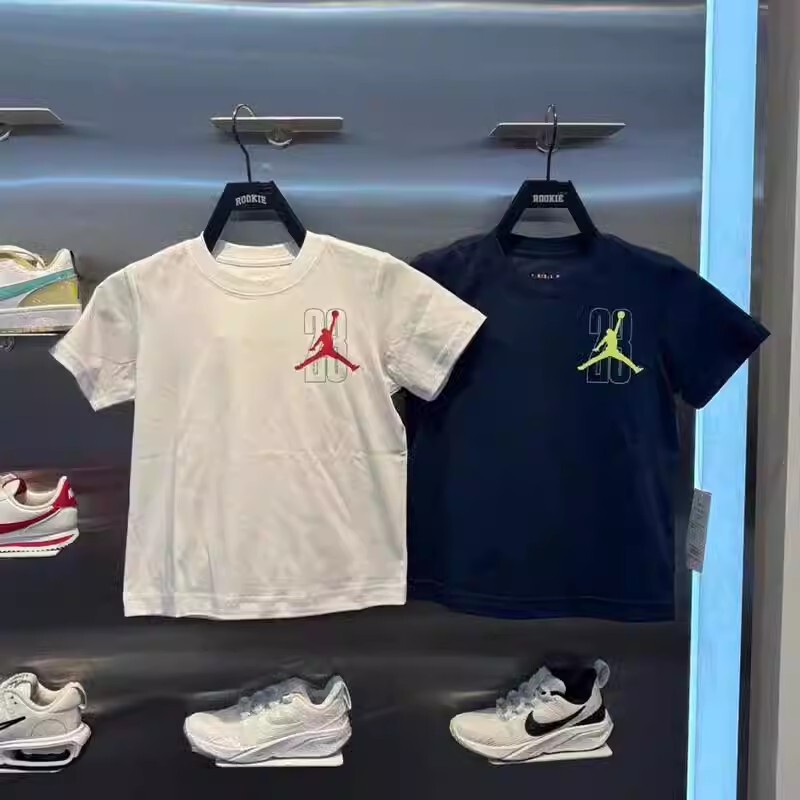 Jordan Kidsren's Short-Sleeved T-Shirt Summer Style for Boys and Girls Moisture-Wicking and High-Elastic Sports Short T/Jd2522104
