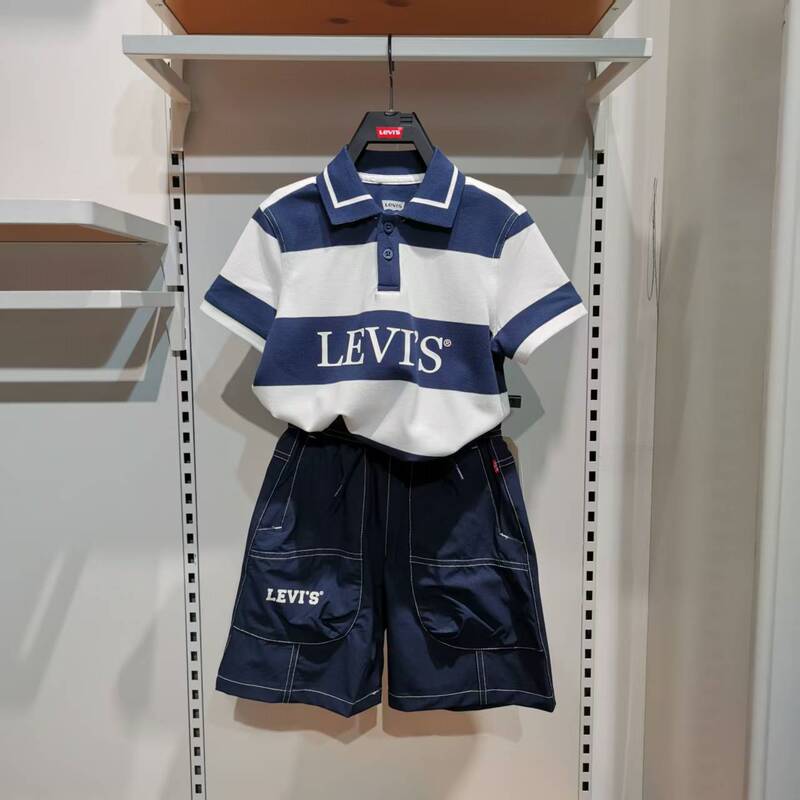 Levi's Boys' Summer New Casual Vest Children's Clothing Mall Same Style Trendy Children's Vest Jacket