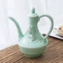 Celadon nhỏ hông bình cổ rượu vang gốm decanter retro vàng hip bình rượu hộ gia đình một pound - Rượu vang đồ khui rượu vang cao cấp