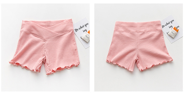 Phụ nữ mang thai xà cạp phần mỏng cotton mùa hè quần an toàn thấp eo dạ dày lift quần shorts chống ánh sáng mùa hè bảo hiểm quần