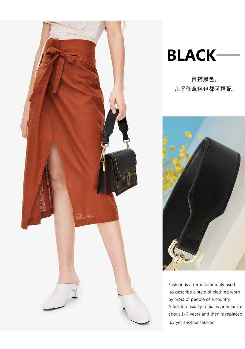 手提包带新款带子纯色黑色时尚百搭品牌正品代购包肩带宽包带配件-阿里巴巴