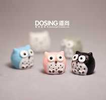 Cartoon cute small bird owl micro-View jewelry resin doll doll model ornaments