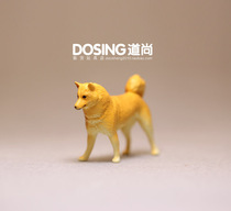 New bulk simulation animal Ah Huang Wangcai Big yellow dog puppy domestic dog toy model scene ornaments