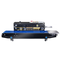 Hualian horizontal continuous sealing machine pure copper motor digital display temperature control food tea Kraft paper bag sealing steel printing