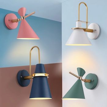 Modern Creative Wall Lamp Living Room Background Wall Aisle Corridor Lamp Nordic Macaron New Style Bedroom Bedside Wall Lamp