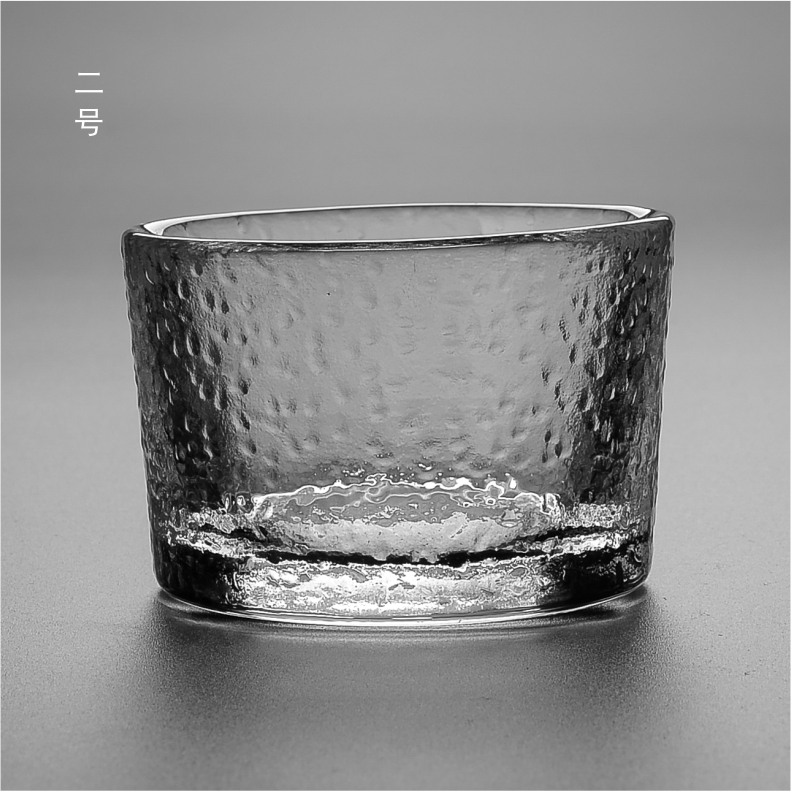 And two ChaZhai glass cups household suits for masters cup kung fu tea set creative Japanese transparent sample tea cup