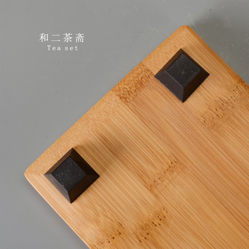 And the second ChaZhai contracted square bamboo bamboo tray household Japanese kung fu tea tray tea sets single simple dry terms plate