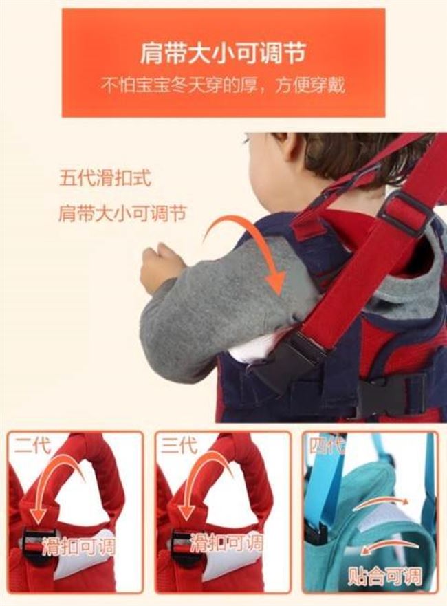 Áo nhi đi bộ cho bé tập đi dây đai có thể tháo rời thực tế cho bé tiết kiệm sức lao động học tập đi bộ bảo vệ - Dây đeo / Đi bộ Wings / Các vật dụng ngoài trời dây ba lô cho bé tập đi