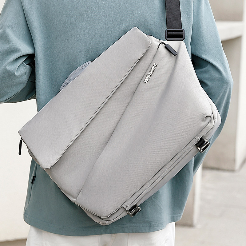 Functional Sacks Man's Capacity Personality Simple Lumpage Students Pen Bag Tide Postbag Pack