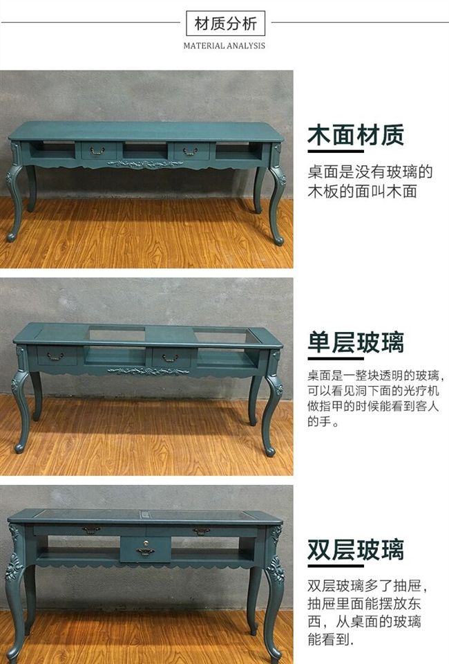 Bàn kiểu Nhật đơn giản, bàn ghế đơn Mỹ Bộ bàn ghế mới của Mỹ Bộ đôi bàn làm việc bằng gỗ rắn - Hair Salon / Nội thất làm đẹp máy hấp dầu đứng