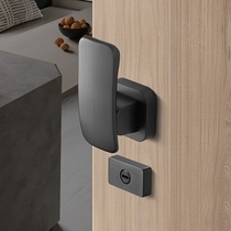 Gujia indoor bedroom silent direct push split modern door lock bathroom minimalist flat push home wooden door handle lock