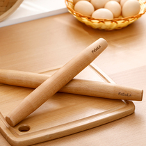 Noodle rolling pin solid wood dumpling skin stick baking tool large and small pressing stick dry rolling pin