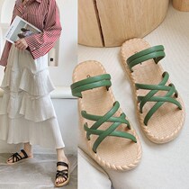 Sanya Seaside Sandals Fairy Wind Womens Summer Outside Wearing Beach Lady Resort Tourist Net Red Bursting 2022 Superfire
