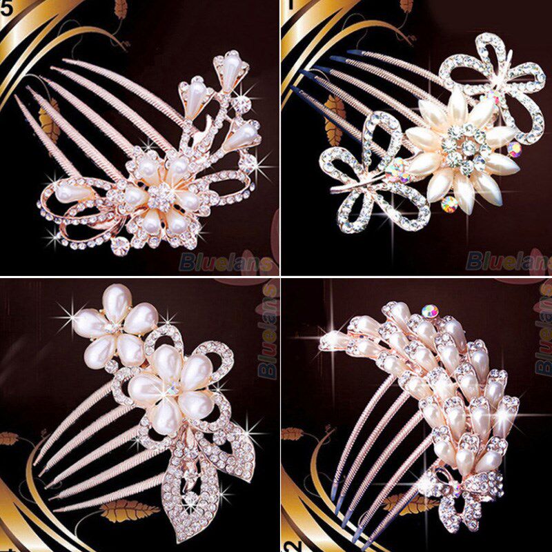 Seven-tooth hair insert fashion comb net red 2021 new crystal inlaid diamond hair clip hair clip hairpin headdress woman