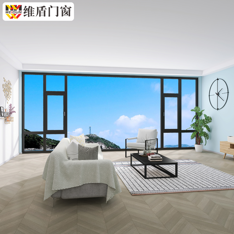 Dimensional Shield Doors & Windows Broken Bridge Aluminum Doors And Windows Full House Custom System Windows Seal Balcony Floor Window Soundproof Glass