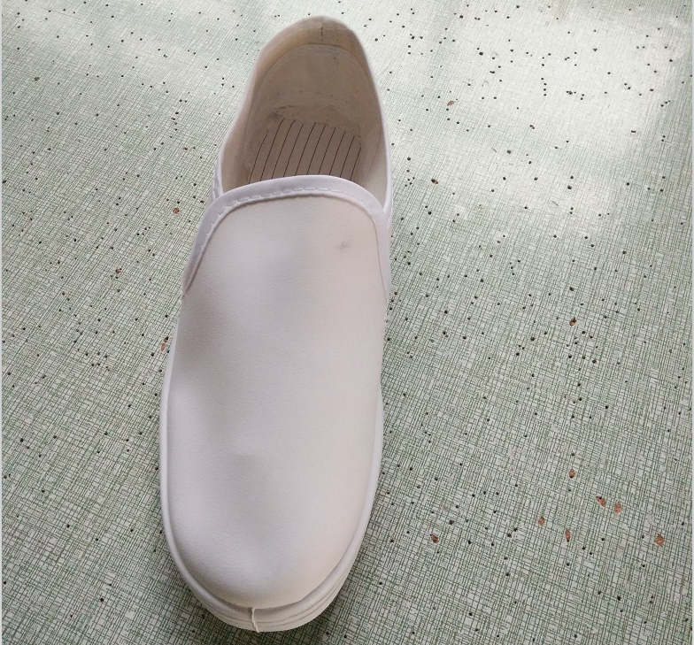 Leather face Anti-static towel ribs shoes PVC antistatic solid face full of shoes low PU soft bottom glossy shoes