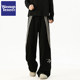 Wassup Tenet Retro Striped Patchwork Embroidered Sports Sweatpants Unisex Trendy Loose Couple Casual Long Pants