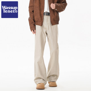 Wassup Tenet American Retro Patchwork Work Pants for Men 2026 Spring New Fashion Brand Straight Casual Long Pants