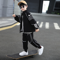 Step Diane Costume Boy Suit Boy Suit Spring Dress Handsome 2022 ChauTai Boy Boy Fried Street Children Sports Two Sets