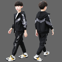 Pedandia Costume Boy Clothing Boy Spring Clothing 2022 new CUHK Tong Shuai Qi Chunqiu Sports Two sets of 12-year-old damp