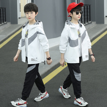 Peddianon boys spring clothes suit childrens clothes for children 12-year-old sports boy Spring and autumn two sets 15