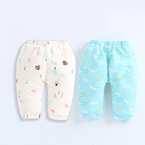Newborn cotton pants 0-3-6 months 1 year old 9 baby winter pants baby trousers cotton cotton thickened autumn and winter