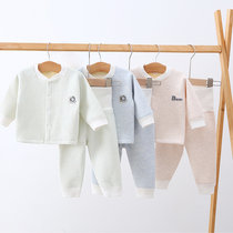 Baby warm suit autumn and winter baby plus velvet autumn trousers childrens underwear thickened inner wear mens and womens high waist pants