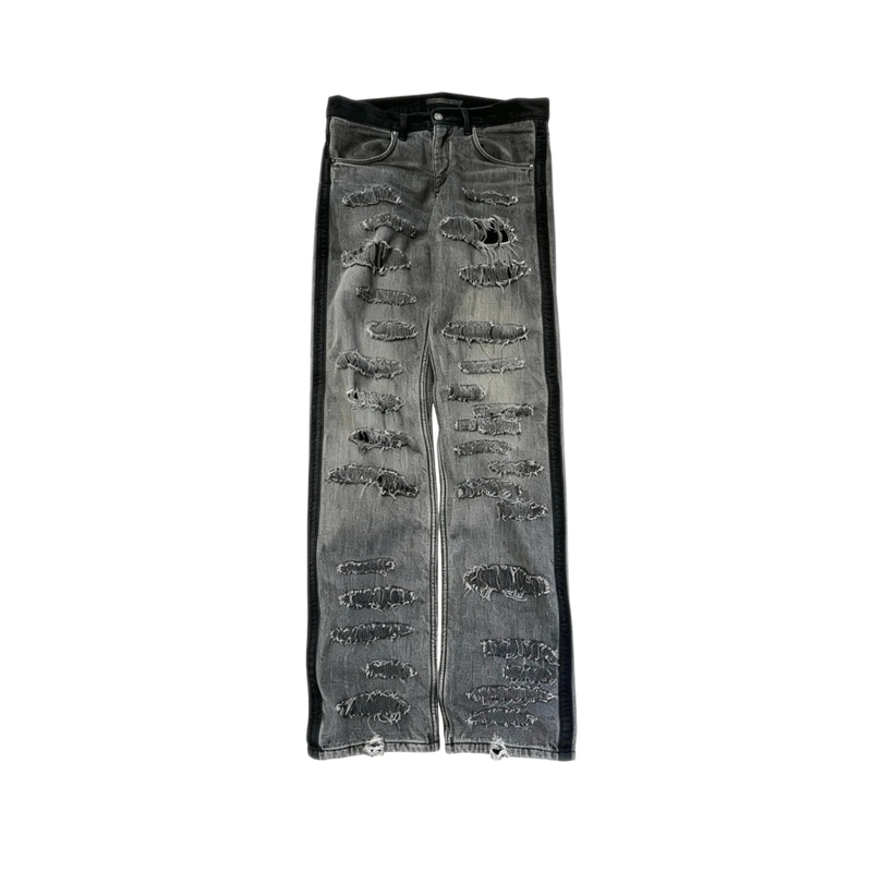 Akeehee Autonomous 02Aw Witches Cell Division Crash Denim Ripped Jeans