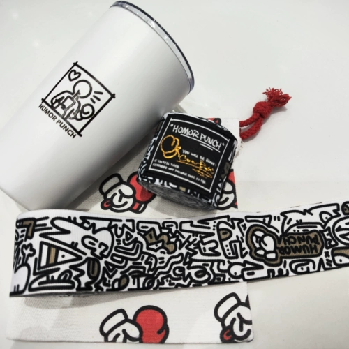 HUMOR PUNCH Арт граффити дизайн боксерский бои боевой боевой ремень запутывания.