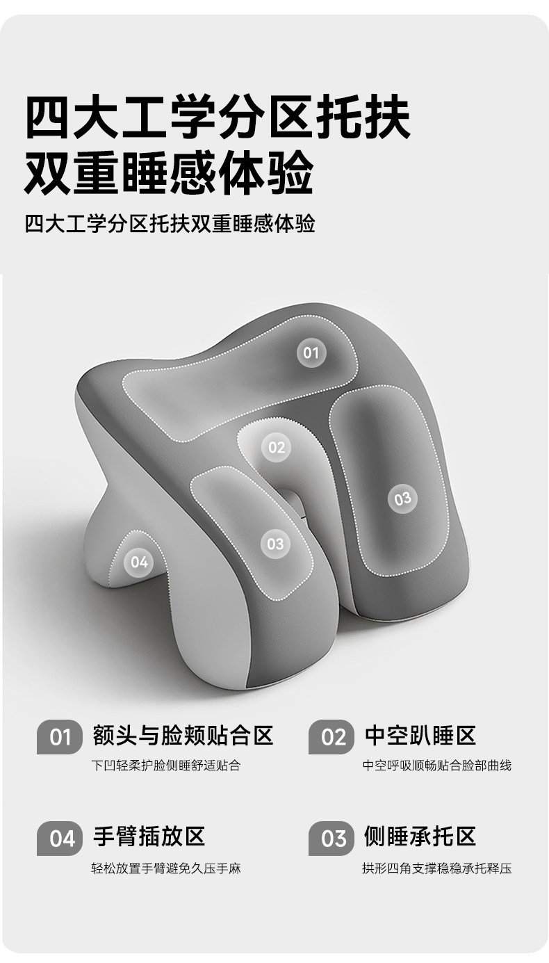 Nap подушка 午睡枕趴睡枕小学生专用儿童午睡神器教室桌子环抱趴趴枕2025新款 Bululom