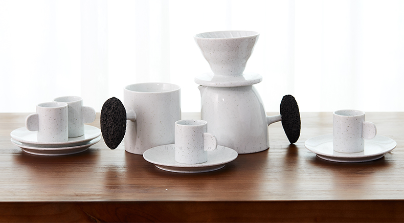 That thing creative hand grinding coffee filter cup of coffee pot ceramic home office keller of coffee cup