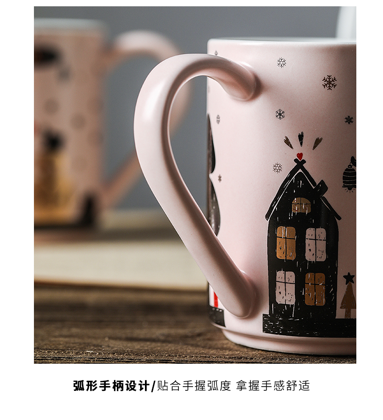 The content of northern wind tide lovers ultimately responds cup home coffee cup creative move ceramic keller cup