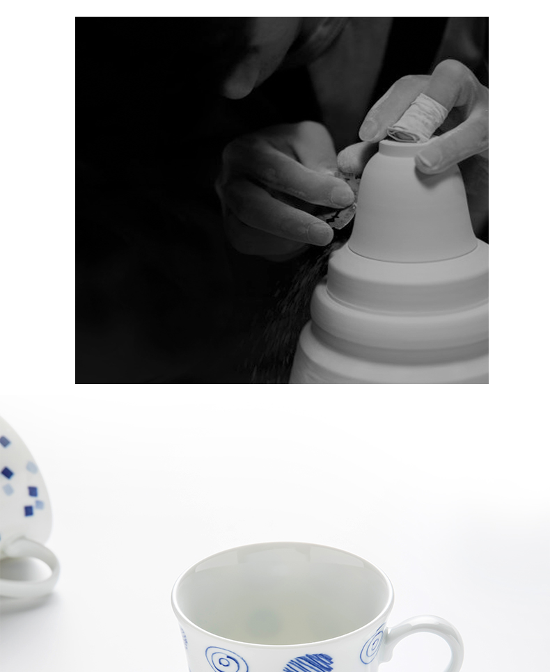 Creative move mark namely content Japanese cup a cup of coffee cup with the ceramic milk cup large capacity water cup