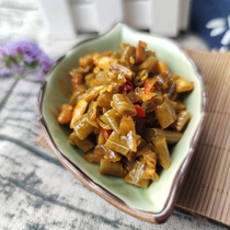 Peach beans 400gX2 bottle farmhouse homemade food sour cowpea filling old altar Pickles bubble cowpea open bottle ready to eat