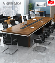 Conference table office thickened long staff computer desk