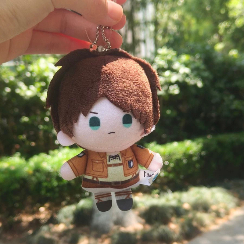 Official Attack on Titan Levi Mikasa Hanji Eren Cotton Doll Plush Pendant Birthday Gift Official Attack on Titan Levi Mikasa Hanji Eren Cotton Doll Plush Pendant Birthday Gift