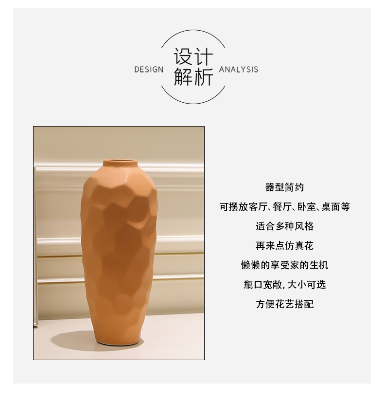 Jingdezhen dry flower vases, ceramic furnishing articles flower arranging Chinese I and contracted creative home sitting room adornment flowers