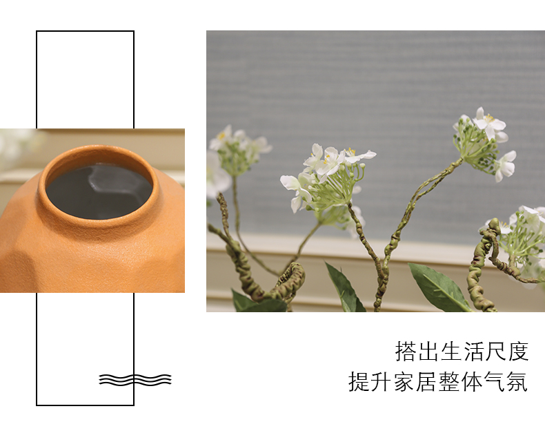 Jingdezhen dry flower vases, ceramic furnishing articles flower arranging Chinese I and contracted creative home sitting room adornment flowers