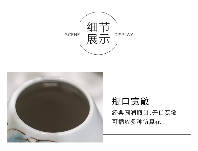 I and contracted ceramic vase furnishing articles sitting room ark, flower vase Nordic creative vase decoration furnishing articles