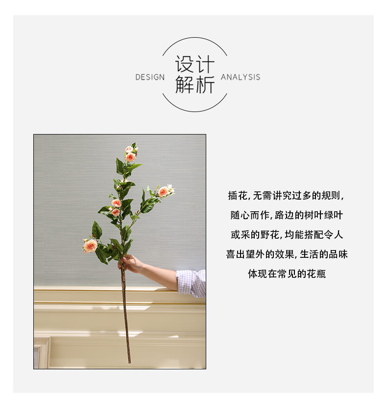 Rural simulation false huashan camellia fashionable sitting room window home decoration decoration flower flower show clothing