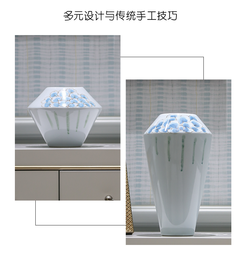I and contracted ceramic vase furnishing articles sitting room ark, flower vase Nordic creative vase decoration furnishing articles