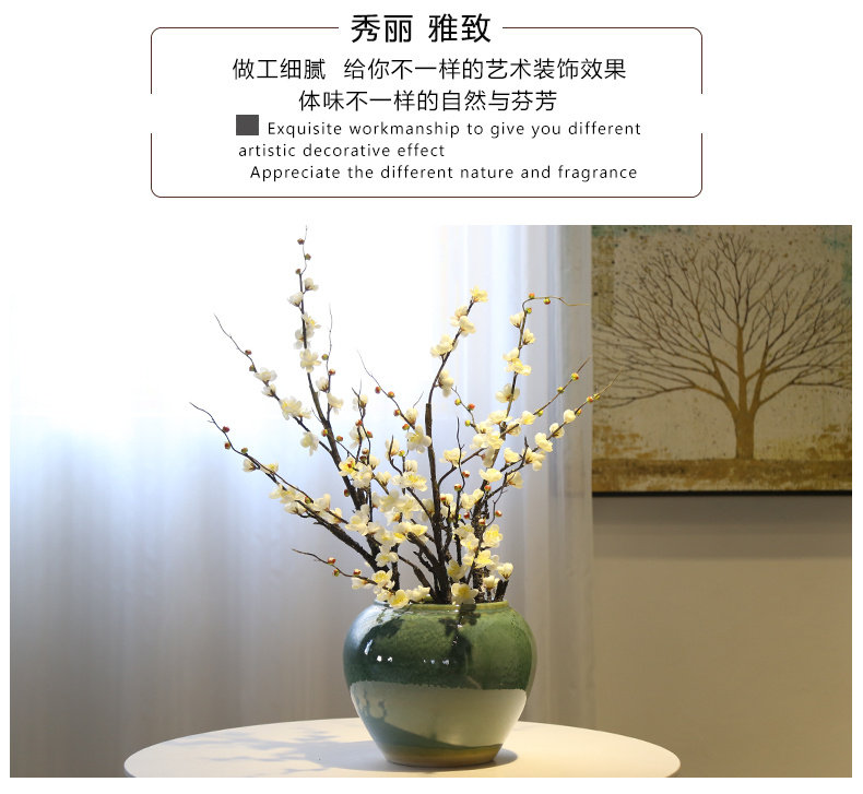 Jingdezhen ceramic mesa of new Chinese style table decoration flower vase sitting room tea table, TV ark, place flowers