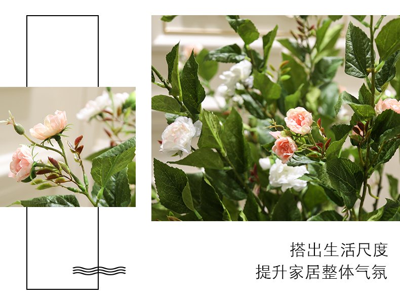 Rural simulation false huashan camellia fashionable sitting room window home decoration decoration flower flower show clothing